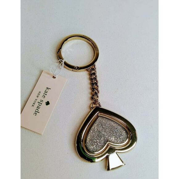 Kate Spade Swivel Spade Charm Key Chain Bag Charm - Picture 2 of 9